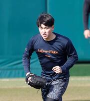 ＳＧＬで調整する伊藤稜（撮影・西田忠信）