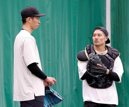 阪神・今朝丸　坂本＆才木から金言「勉強になりました」　才木との初キャッチボールに刺激「もう怖いくらい」