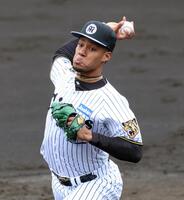 ライブＢＰに登板するモレッタ（撮影・山口登）