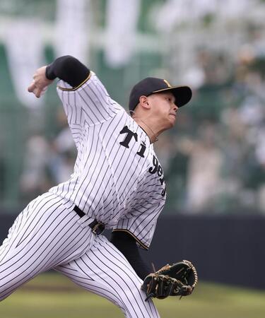 紅白戦に先発する能登（撮影・西田忠信）