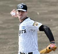 ライブＢＰで登板するラグズデール（撮影・田中太一）