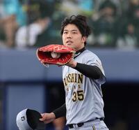 ３回、鵜飼を捕邪飛に抑えた才木（撮影・西田忠信）