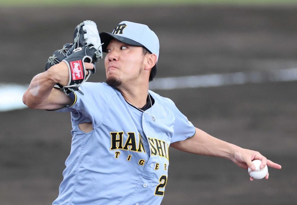 力投する伊藤将（撮影・山口登）