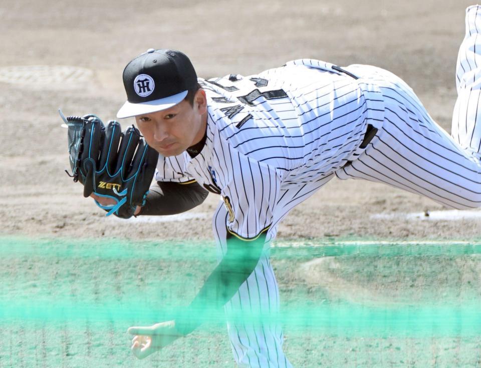 　ライブＢＰで投げる岩崎