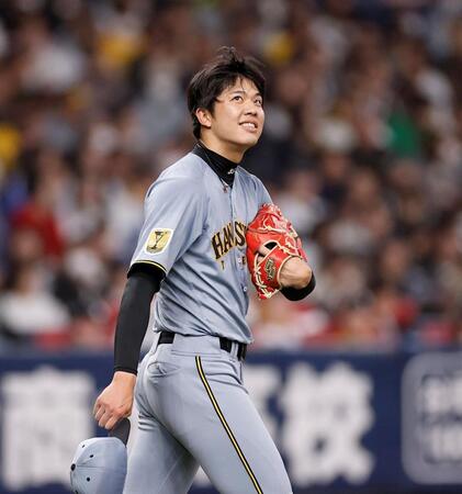 韓国　イ・ジョンフに安打を浴びた才木（撮影・西田忠信）