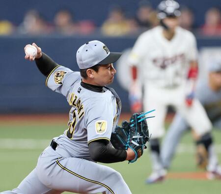 ９回を無失点に抑える岩崎（撮影・田中太一）