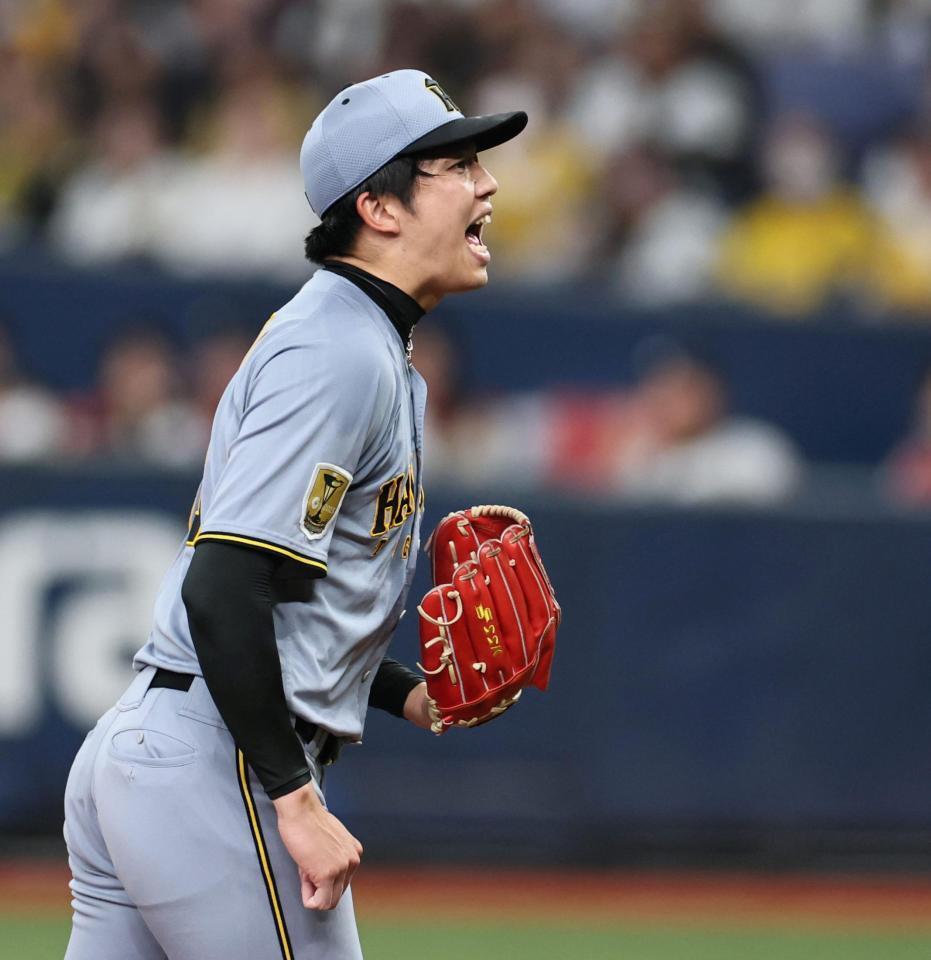 韓国代表と対戦した才木（撮影・田中太一）