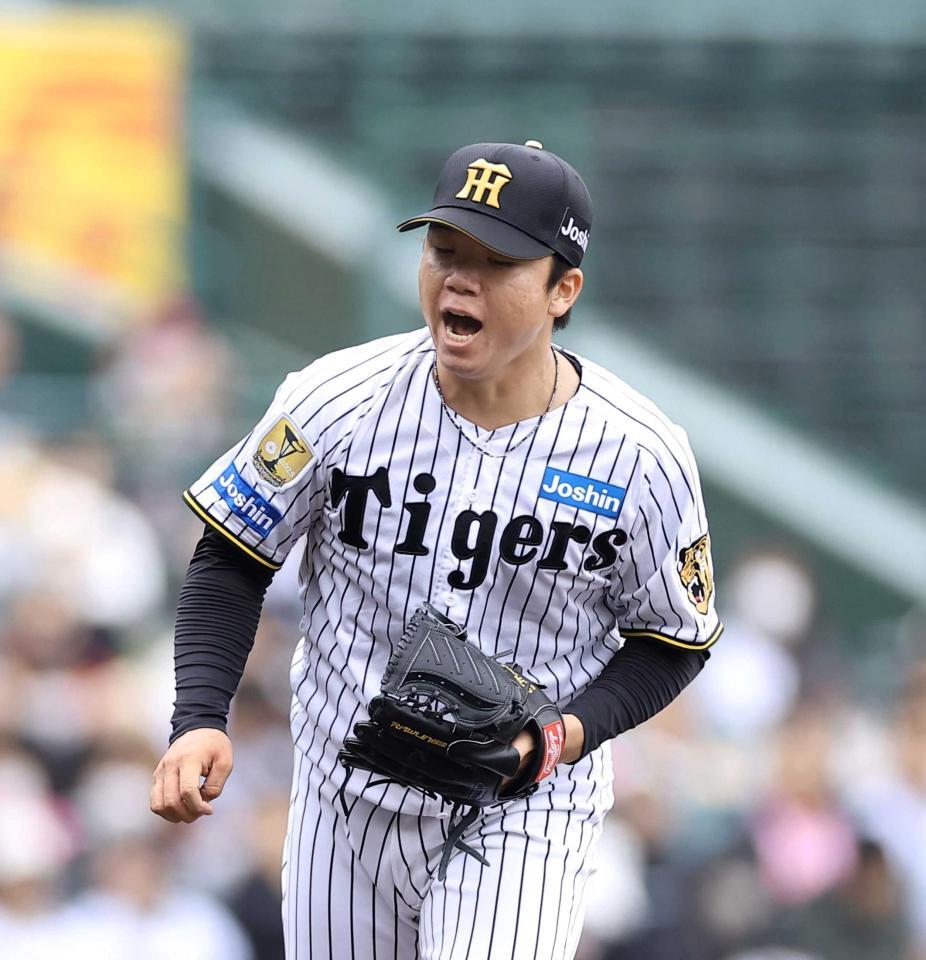 ３回、柳田を空振り三振に仕留めた村上