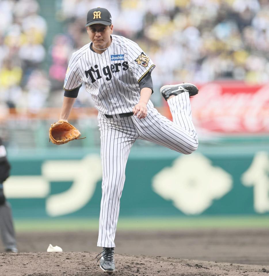 先発し、投げ込む大竹（撮影・田中太一）