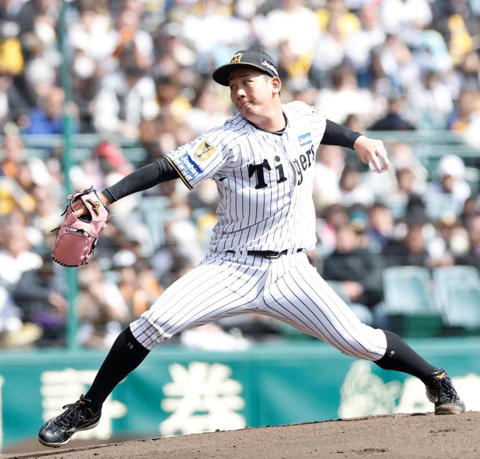 力投する先発の伊原（撮影・西田忠信）