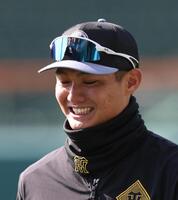 甲子園に合流した西純（撮影・西田忠信）