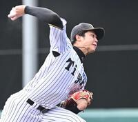 力投する才木（撮影・高部洋祐）