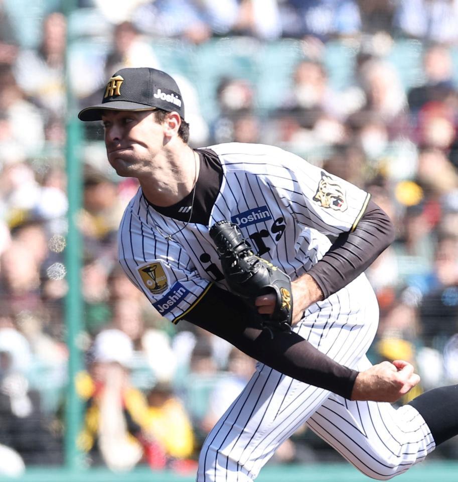 力投する先発のラグズデール（撮影・西田忠信）