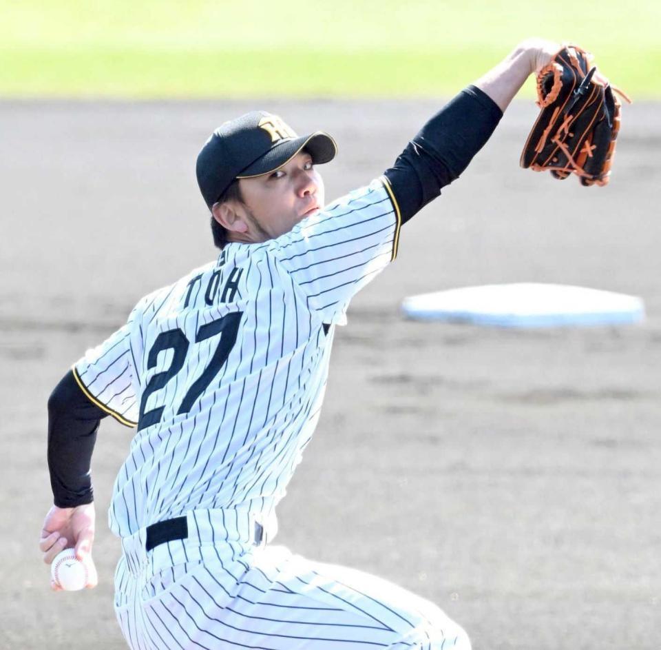 　４回を無失点に抑えた伊藤将（撮影・高部洋祐）