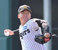 力投する村上（撮影・高部洋祐）