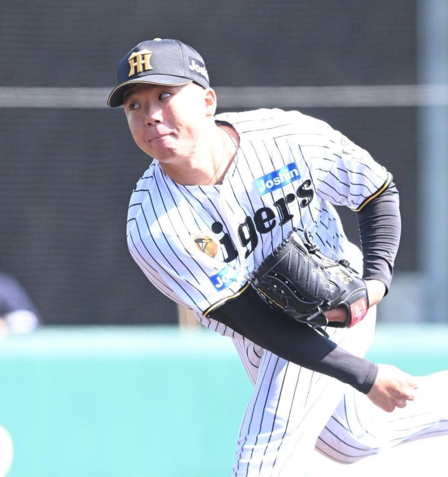 力投する村上（撮影・高部洋祐）