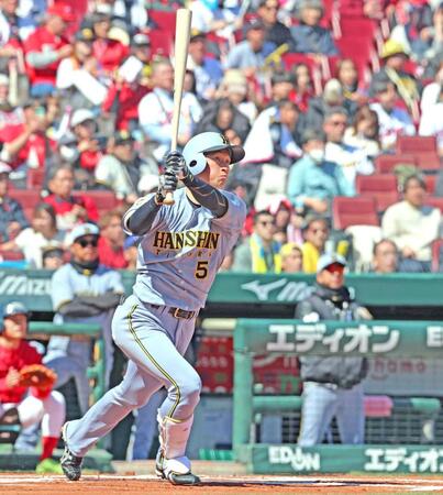 阪神・近本 先頭打者本塁打!OP戦で5年ぶりアーチ 状態上げてきた虎のリードオフマン打率・333