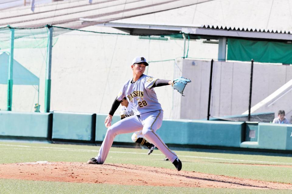 ６回、力投する今朝丸