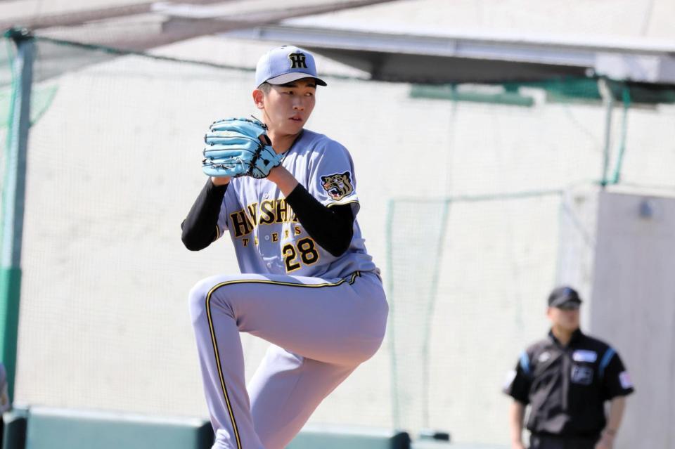 ６回、力投する今朝丸