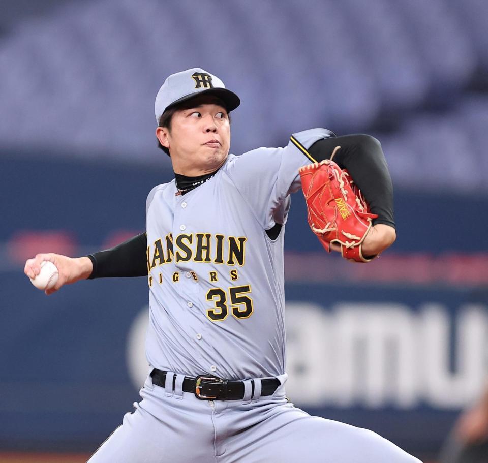 力投する先発の才木（撮影・西田忠信）