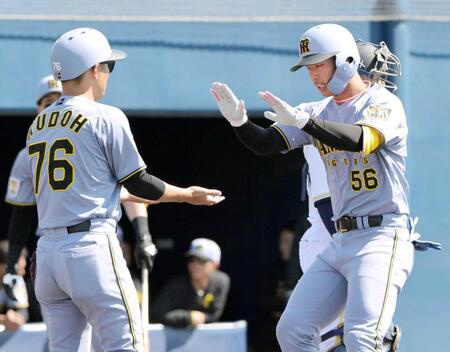 阪神・百崎　侍・曽谷撃ち１号「崩れてしまった部分が戻ってきた」開幕１軍ならずも「できることをしっかり準備」