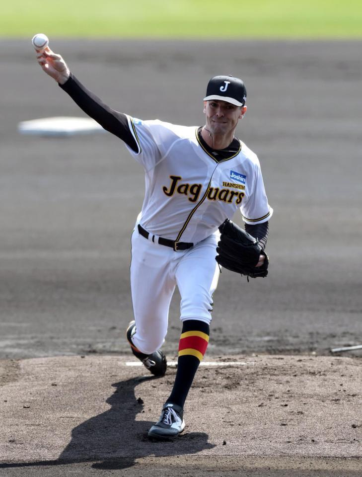 先発し力投するラグズデール（撮影・山口登）