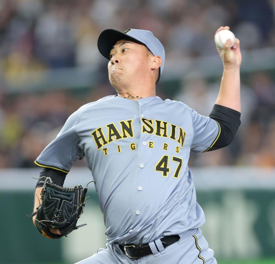 ７回に登板し力投する桐敷（撮影・西岡正）