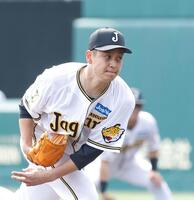 力投する先発の大竹（撮影・西田忠信）