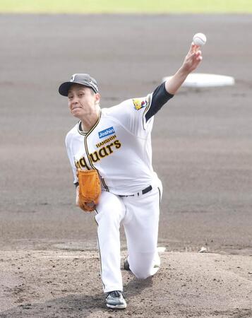 力投する先発の大竹（撮影・西田忠信）