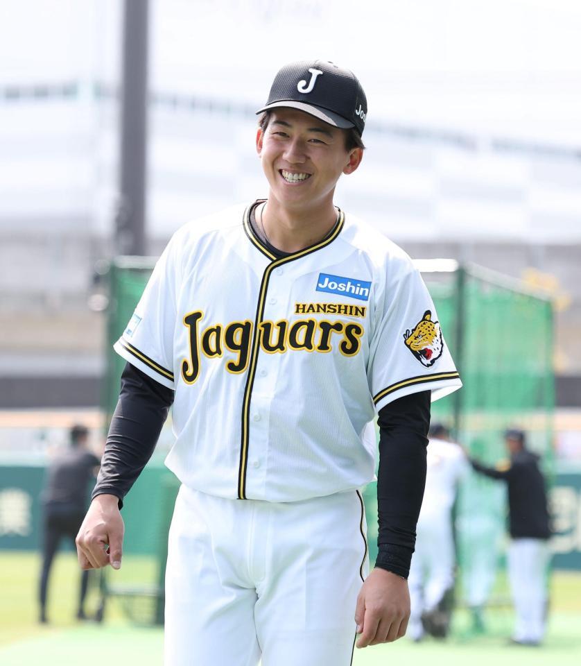 笑顔を見せる立石（撮影・西田忠信）