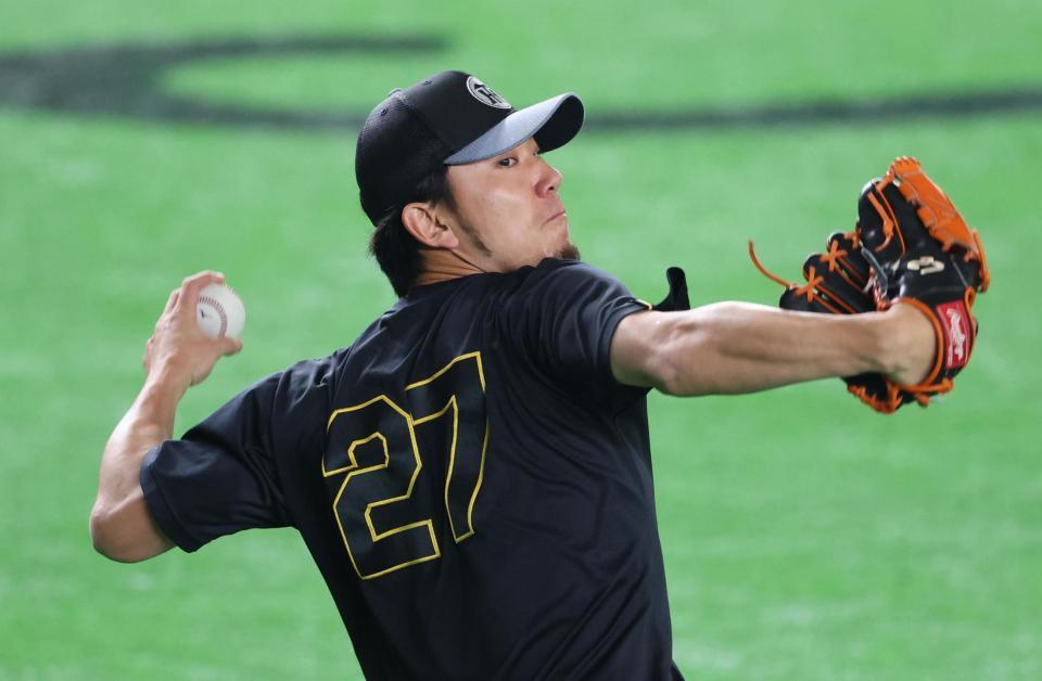 先発の伊藤将（撮影・金田祐二）