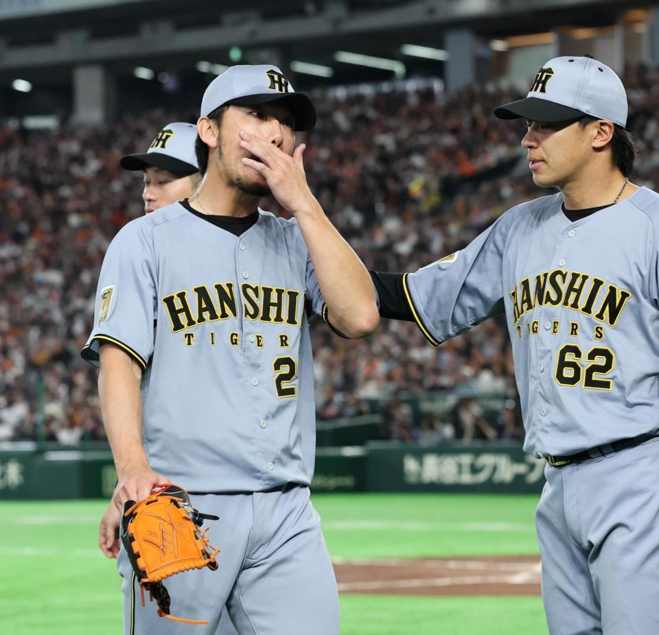 ３回、降板する伊藤将（撮影・田中太一）