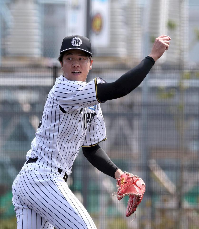 ノックを受ける才木（撮影・山口登）