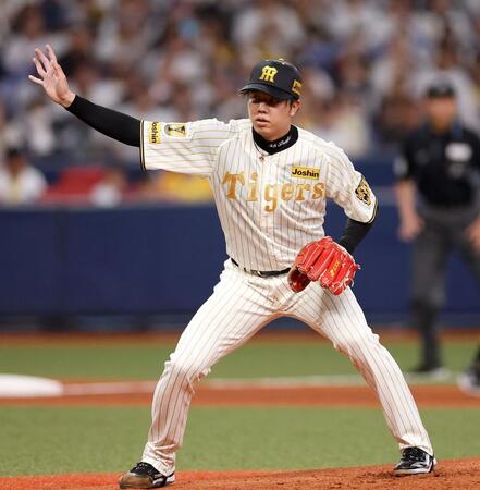 ２回、三振に仕留めた才木（撮影・西田忠信）