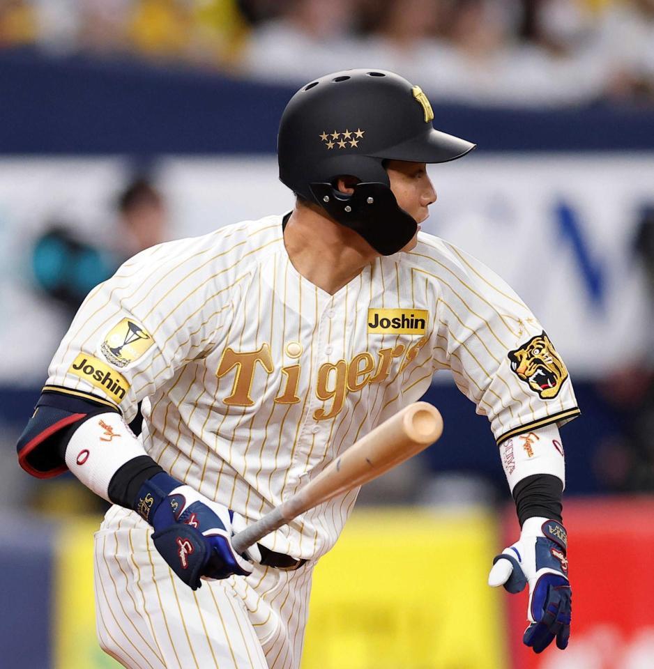 　３回、左前打を放つ木浪（撮影・西田忠信）