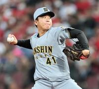 先発し、投げ込む村上（撮影・田中太一）