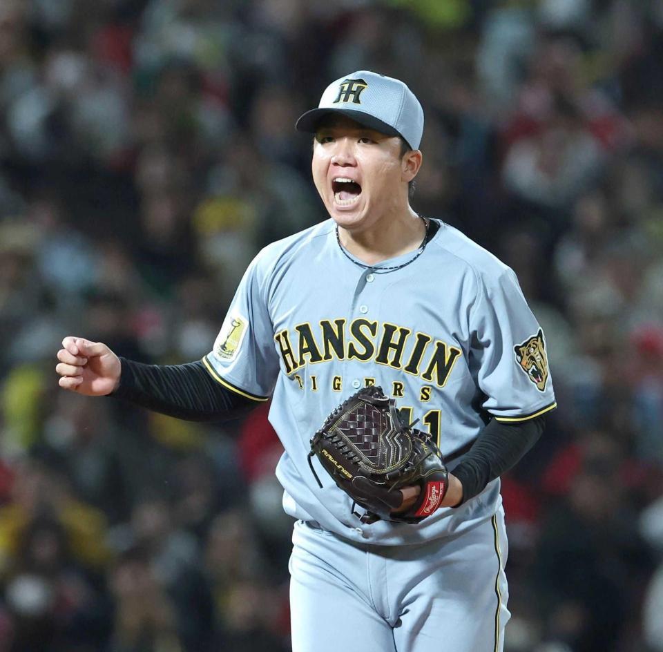 阪神・村上 今季初星7回1失点 開幕黒星からきっちり修正 後輩の好
