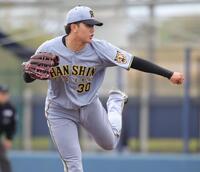 先発で登板し、７回４安打無失点と好投を見せた門別（撮影・坂部計介）