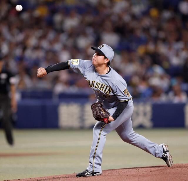 阪神 村上が初回から59キロの超遅球