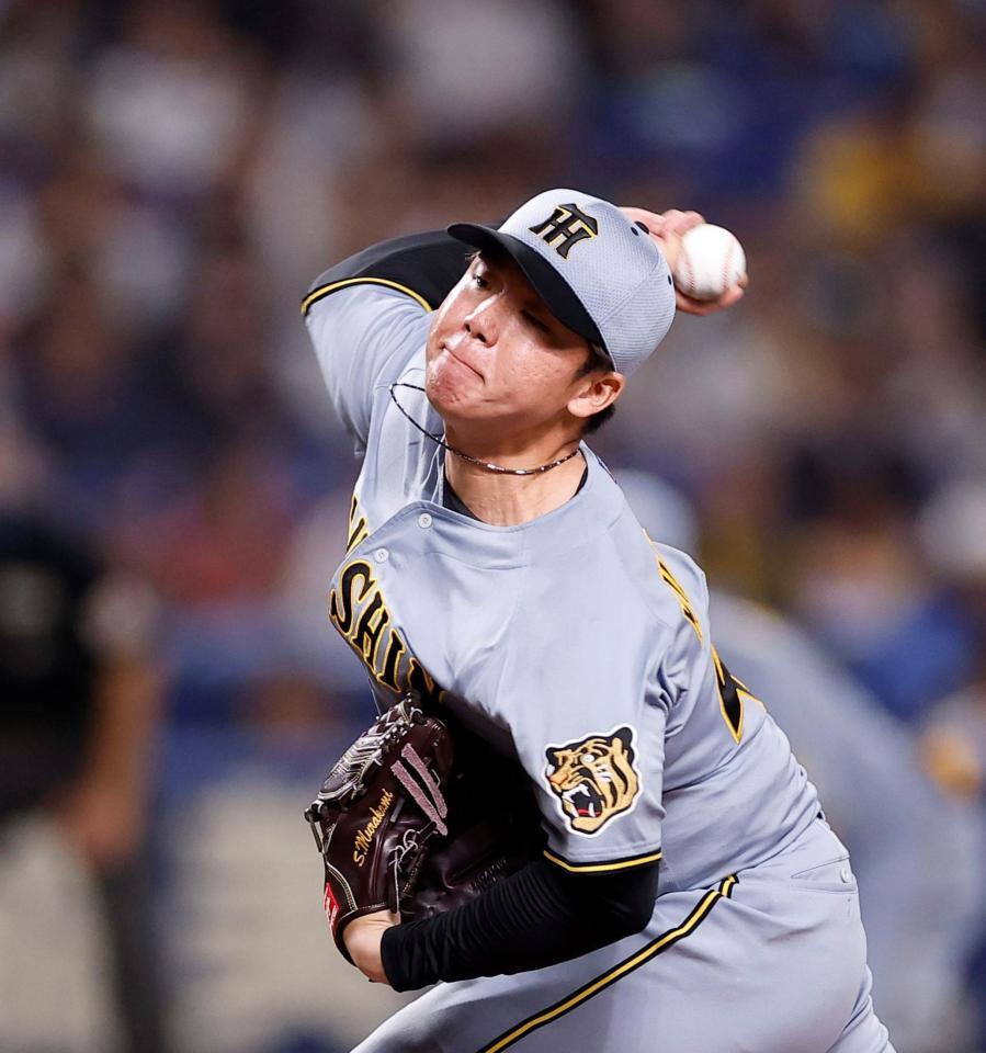 力投する先発の村上（撮影・西田忠信）