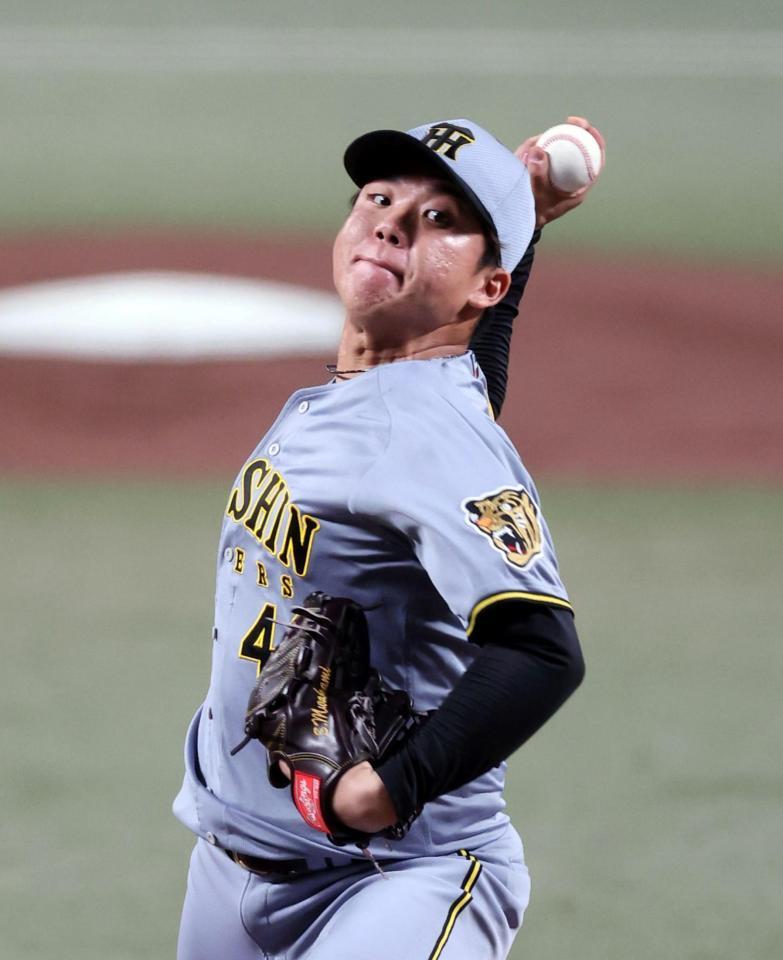 先発し力投する村上（撮影・山口登）