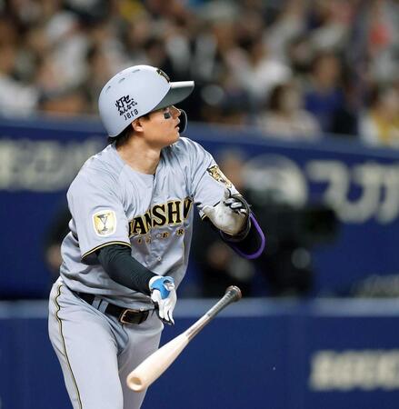 　６回、ソロを放つ森下