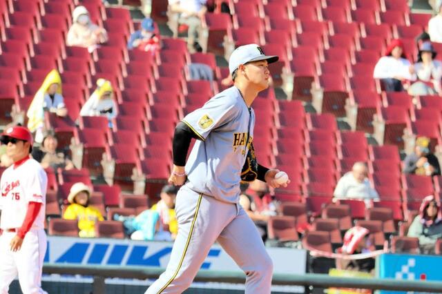 2軍調整中の阪神・及川雅貴 1回4安打2失点 先頭打者に同点被弾、林