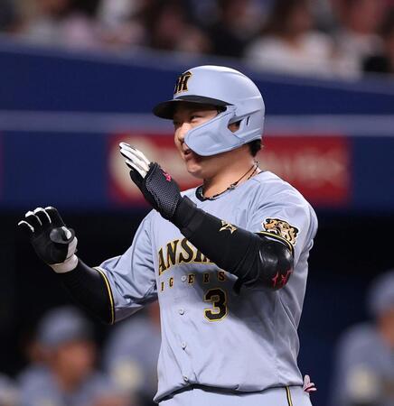 ２回、ソロを放ち笑顔を見せる大山（撮影・西田忠信）