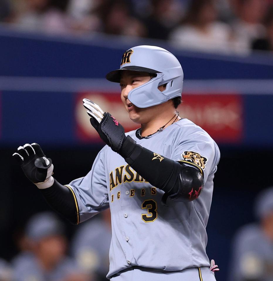 ２回、ソロを放ち笑顔を見せる大山（撮影・西田忠信）