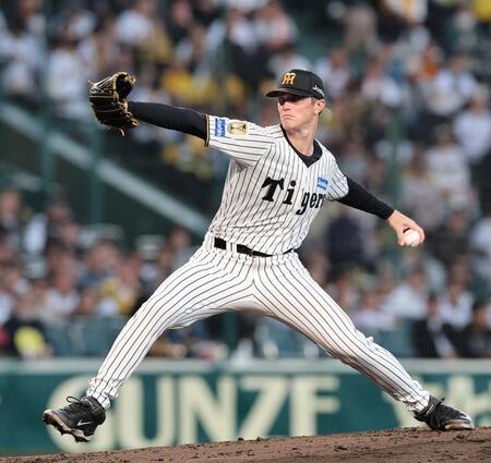 力投する先発のルーカス（撮影・西田忠信）