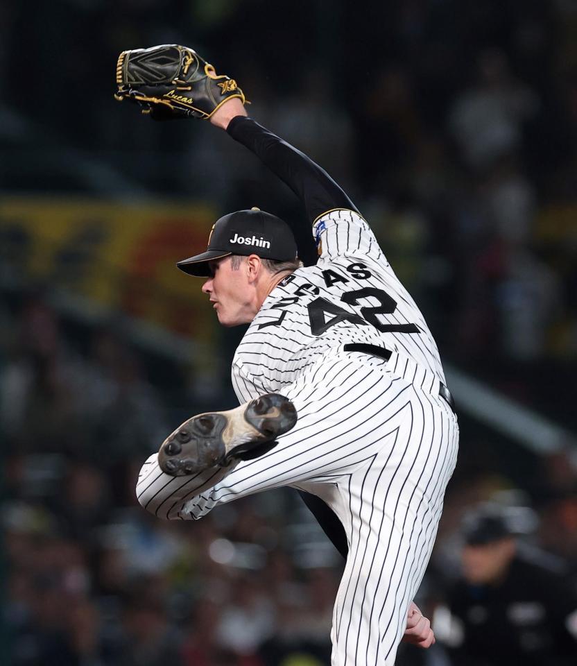 力投する先発のルーカス（撮影・西田忠信）