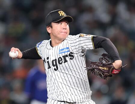 先発し力投する阪神・村上頌樹＝甲子園（撮影・山口登）