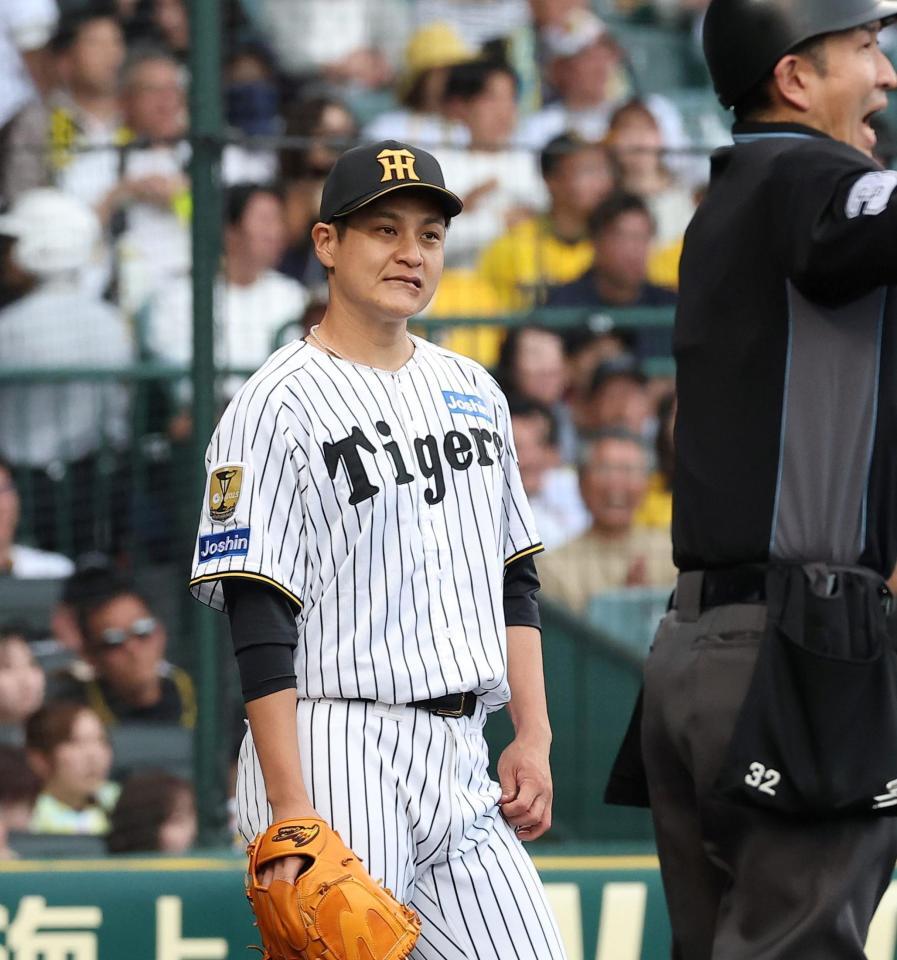 ６回、大島に勝ち越し打を許した大竹（撮影・西田忠信）