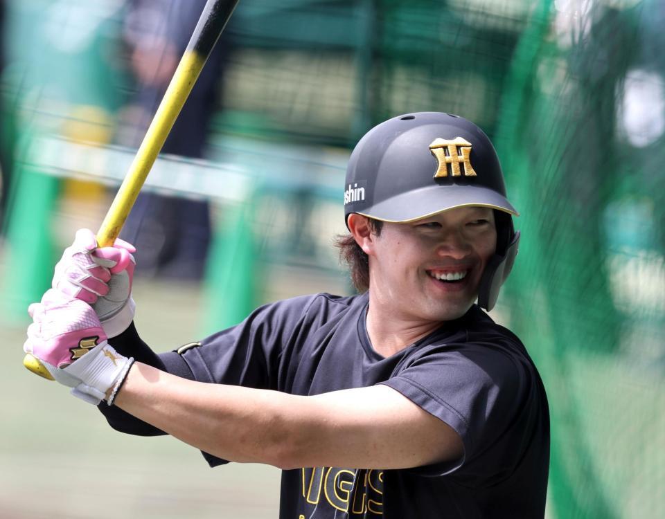 １軍に合流した浜田（撮影・山口登）